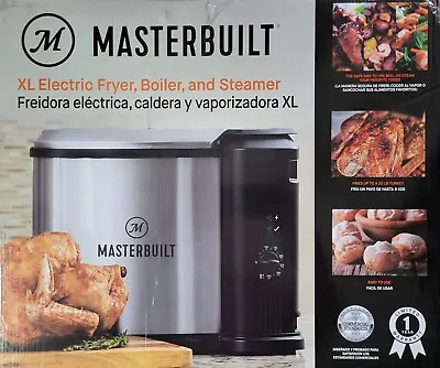 Masterbuilt XL Electric Deep Fryer Boiler And Steamer 10 Liter New Open Box • $75