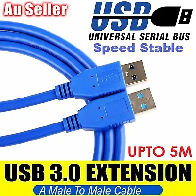 USB 3.0 Extension Cable Male To Male USB Cable Super Speed Data Connection Cable • $12.99