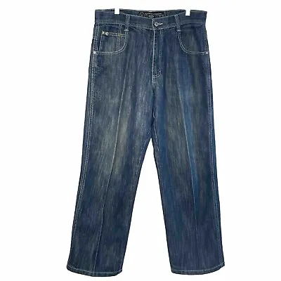 Southpole 4180 Men’s 32x29 Cotton/polyester Relaxed Straight Leg Jeans Y2K Urban • $18.99