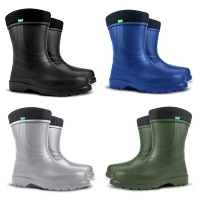 £18.59 • Buy Ladies Thermal Lightweight EVA Wellies Wellingtons Rain Boots New LAURA -30C 