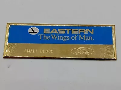 Vintage Brass Eastern Ford S/Block One Of A Kind Nameplate 3.35  X 1.25  1 Oz. • $20