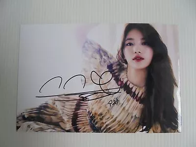 Suzy Bae Miss A 4x6 Photo Korean Actress KPOP Autograph Signed USA Seller C1 • $14.99