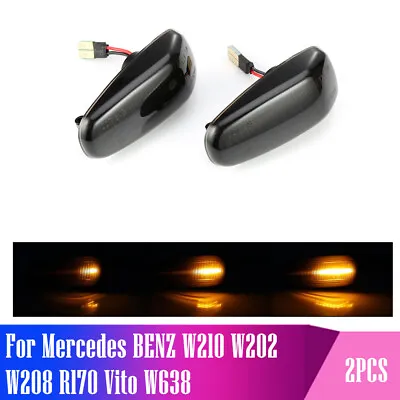 LED Dynamic Side Marker Turn Signal Light For Mercedes BENZ W124 W163 W210 W202 • $25.20