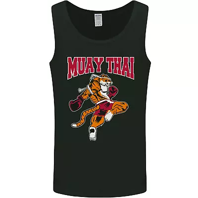 Muay Thai Tiger MMA Mixed Martial Arts Mens Vest Tank Top • £10.99