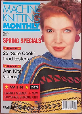 Machine Knitting Monthly Pattern Magazine May 1991 Vintage Ladies Mens 1990s • £6.49