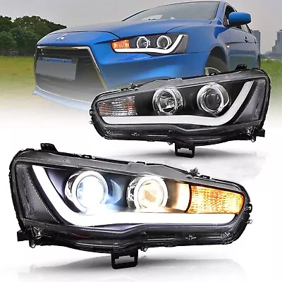 $399.99 • Buy LED Headlights For Mitsubishi Lancer CF CJ EVO X Sedan 2007-18 DRL Front Lamps 