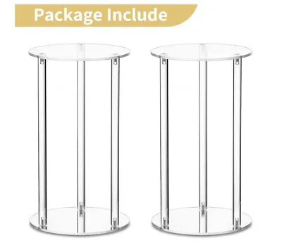 Nuptio Wedding Vases Centrepieces For Tables - 2 Pcs 80cm Tall Acrylic • £40