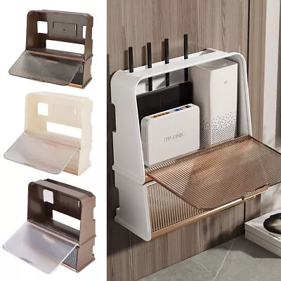 Storage Container Cable Tidy Box Under Desk Cable Management Organiser WIFI Box • £9.95