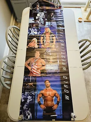 VTG 2000 WWF Taco Bell Promotional Poster Undertaker Jericho Kurt Angle Benoit • $104.68