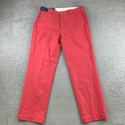 Polo Ralph Lauren Pants Mens 36 Pink Preston Nantucket Preppy 100% Cotton 36x32 • $29.13