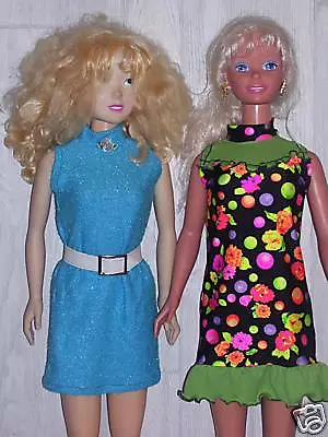 NG Creations Sewing Pattern #2 Turtleneck Dress Fits 36  My Size Barbie Doll • $7.99