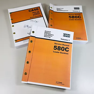 $99.99 • Buy Case 580C Loader Backhoe Service Parts Manuals Repair Shop Tractor Technical Ck