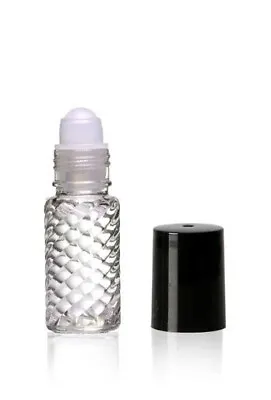 Designer Body Oils 5ml Fancy Swirl Glass Roll On Bottle Free USA Shipping • $6.99