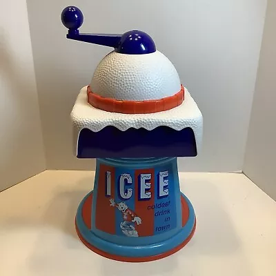 Original Vintage ICEE Brand Novelty Ice Shaver Sno-Cone Drink Maker 12” New • $17.99