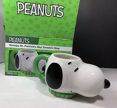 Peanuts Snoopy Head St. Patrick’s Day Ceramic Mug • $24