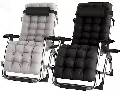 Garden & Patio Furniture Outdoor Chairs Zero Gravity Chair Reclining Sun Lounger • £134.99