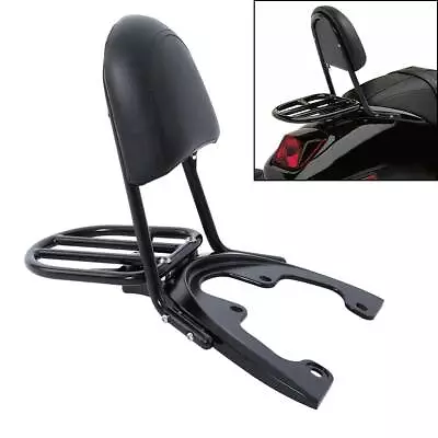 $166 • Buy Sissy Bar Backrest Luggage Rack Fit For 07-2011 Harley VRSCDX V-Rod VRSCAW VRSCX