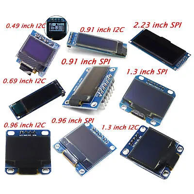 $4.57 • Buy 0.49/0.69/0.91/0.96/1.3/2.23 Inch OLED Display Module IIC I2C Screen Arduino L2K