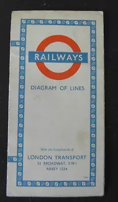 London Underground 1954 Tube Map - Harry Beck (Johnson Riddle & Co) • £30