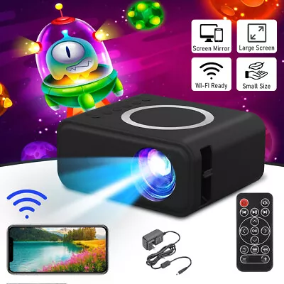 Mini Projector 20000 LM LED 1080P WiFi Portable Home Theater Video Android IOS • $39.99