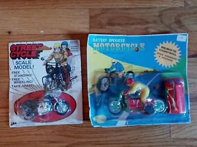 Vintage Azrak Hamway Ahi Battery Operated Motorcycle Toy Moc Plus Street Cycle • $34.99