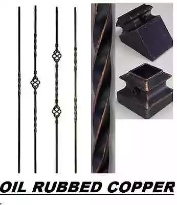 Iron Balusters Iron Spindles Metal Stair Parts Hollow Oil Rubbed Copper • $4.35