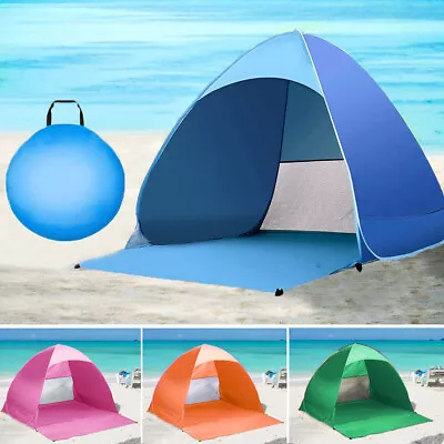£6.89 • Buy Easy Up UPF50 Pop Up Beach Tent Hiking UV Protection Patio Sun Shade Shelter UK