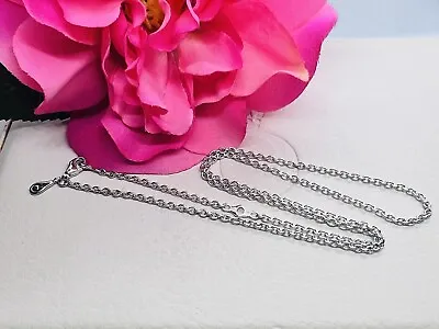 $49 • Buy PANDORA STERLING SILVER 45cm CABLE CHAIN NECKLACE - Stamped 925 ALE  - #590200