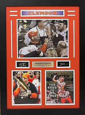 Clemson Dabo Swinney & Trevor Lawrence National Champions Limited Edition Frame • $199