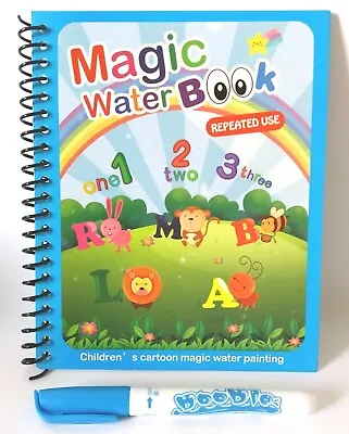 Childrens Colouring Book Magic Water Drawing Pen Reusable Fun Gifts UK • £19.93