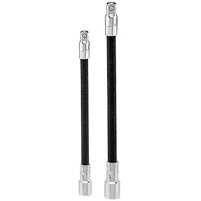 2pc Flexible Socket Extension 1/4  X 6  & 3/8  X 8  Long Ratchet Set Flex Tool • $7.95