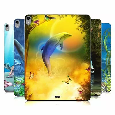 OFFICIAL SIMONE GATTERWE DOLPHINS MATTE VINYL STICKER SKIN DECAL FOR APPLE IPAD • £17.95