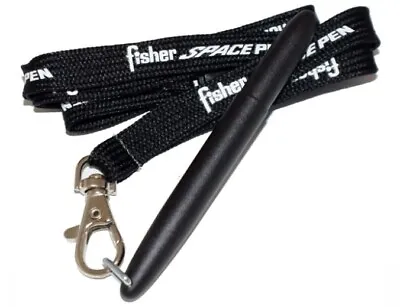 Fisher Space Pen Bullet 400B-JR/LBK Black With Lanyard • £43