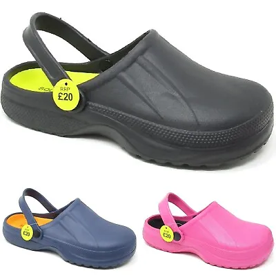 £9.95 • Buy Womens Summer Ladies Slip On Garden Pool Nursing Beach Clog Mule Sandals Size