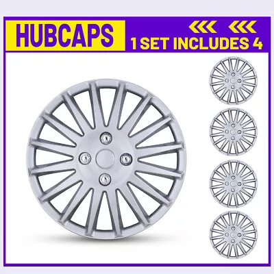 16  Set Of 4 Universal Wheel Rim Cover Hubcaps Snap On Car Truck SUV R16 LACQUER • $47.99