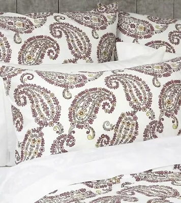 LAURA ASHLEY Daisy Paisley QUEEN Quilt / Doona Cover Set - Amethyst - Flowers • £50.25