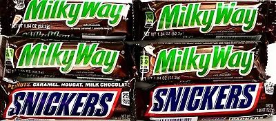 Mars Chocolate Candy Full-Size Bars Twix Snickers Milky Way M&M's Your Choice! • $13.58