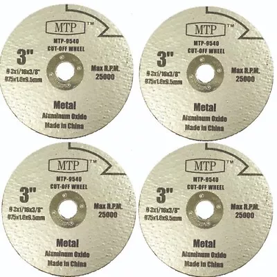 4X 3  Metal Cutting Blade For Ryobi Milwaukee Dewalt  AO Cut Off Saw 3/8  Arbor • $9.99