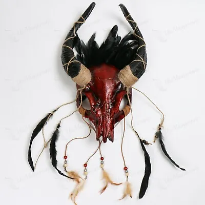 $59 • Buy Devil Animal Skull Headpiece Costume Masquerade Ancestral Demon Mask W/ Horns