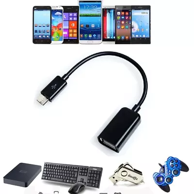 USB  OTG Adapter Cable Cord For Samsung Galaxy Mega 6.3 GT I9200 SGH-i527_x9 • $2.19