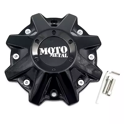 Moto Metal Gloss Black 8 Lug 16 -24  Wheel Center Cap Fits MO201 MO970 • $24.30