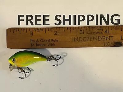 Vintage Tom Mann's Tiny 1- Minus Fishing Lure SMALL CRANKBAIT TACKLE BOX FIND • $10.65
