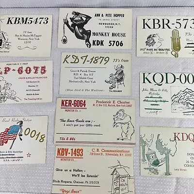 Vintage Radio Cards Amateur Radio QSL Cards Lot New York QSL Radio Cards Lot 10 • $19.99