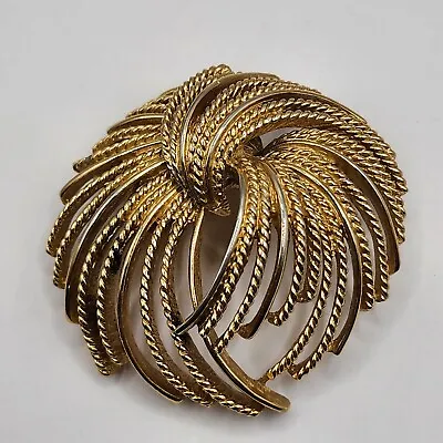 Monet Brooch Gold Tone Mirador  • $21.99