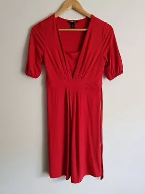 H&M Mama Maternity Nursing Size S Stretchy Dress - Red • $15.54