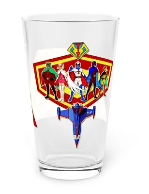 Battle Of The Planets Pint Glass 16oz - Entire Team Plus Phoenix - G-Force • $21.99