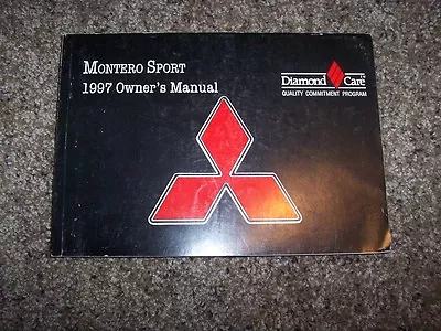 1997 Mitsubishi Montero Sport ES LS XLS 2.4L 3.0L V6 User Guide Owner Manual • $139.30