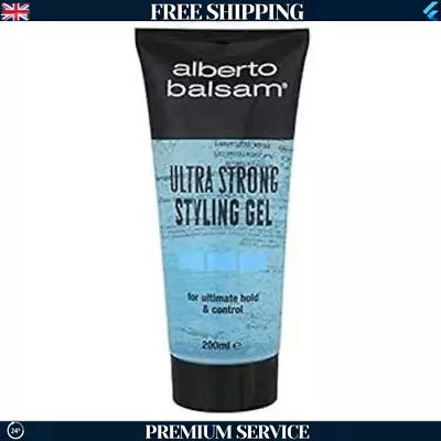 Alberto Balsam Ultra Strong Hair Styling Gel For Ultimate Hold And Control 200ml • £1.89