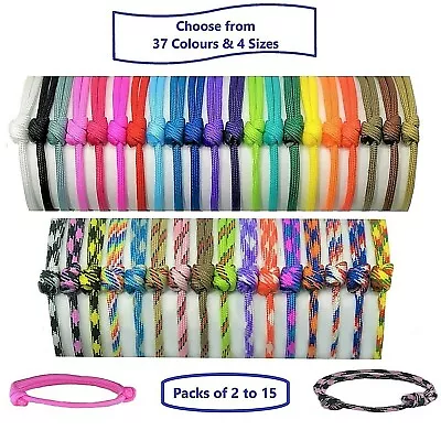 Paracord Puppy ID Collars Coloured Whelping Bands Adjustable Litter Welp Collars • £2.99