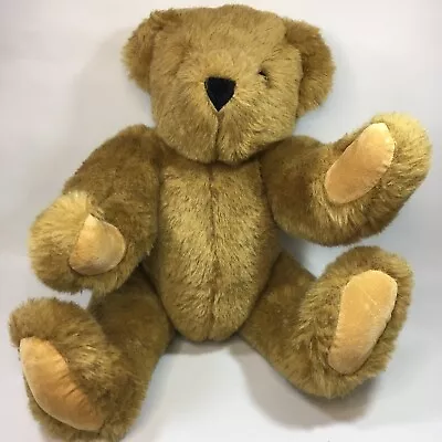 The Vermont Teddy Bear Company Jointed Brown Bear 15” Plush Stuffed Animal USA • $25.97